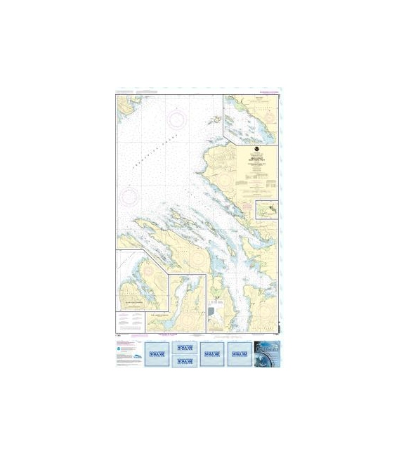 NOAA Chart 17368 Keku Strait-northern part, including Saginaw and Security Bays and Port Camden - Kake Inset