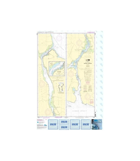 NOAA Chart 17375 Wrangell Narrows - Petersburg Harbor