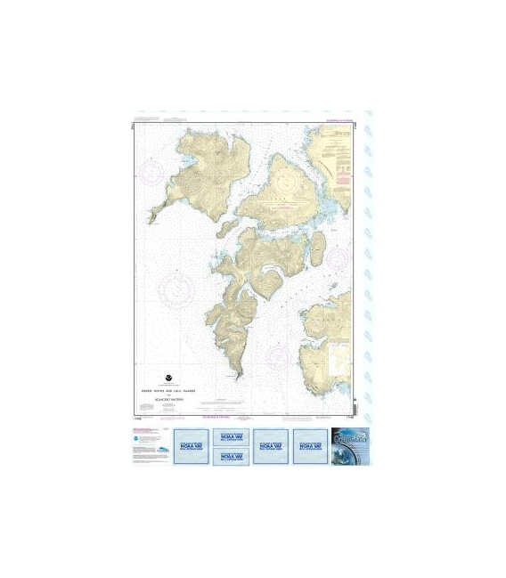 NOAA Chart 17406 Baker, Noyes, and Lulu Islands and adjacent waters