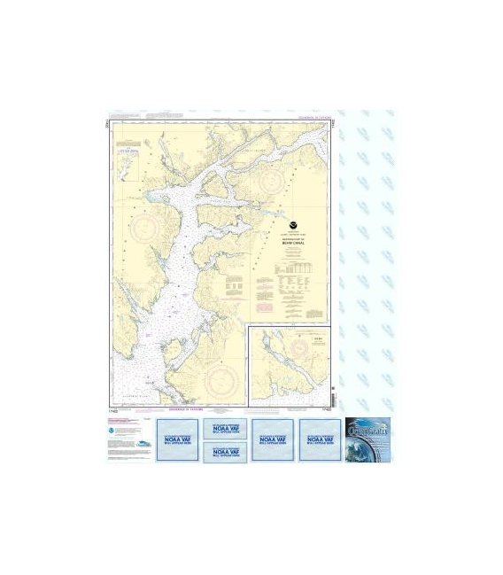 NOAA Chart 17422 Behm Canal-western part - Yes Bay