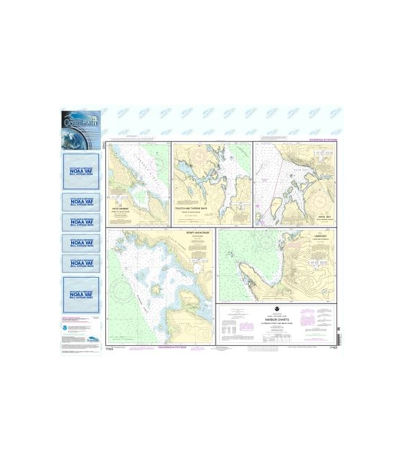 NOAA Chart 17423 Harbor Charts-Clarence Strait and Behm Canal Dewey Anchorage, Etolin Island - Ratz Harbor, Prince of Wales Isla