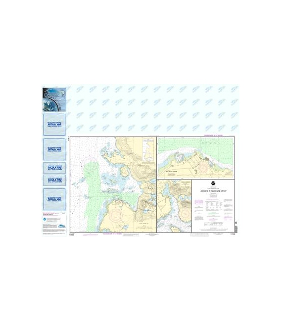 NOAA Chart 17435 Harbors in Clarence Strait Port Chester, Annette Island - Tamgas Harbor, Annette Island - Metlakatla Harbor