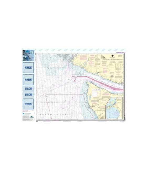 NOAA Chart 18480 Approaches to Strait of Juan de Fuca Destruction lsland to Amphitrite Point
