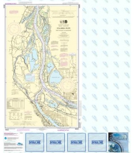 NOAA Chart 18525 Columbia River Saint Helens to Vancouver