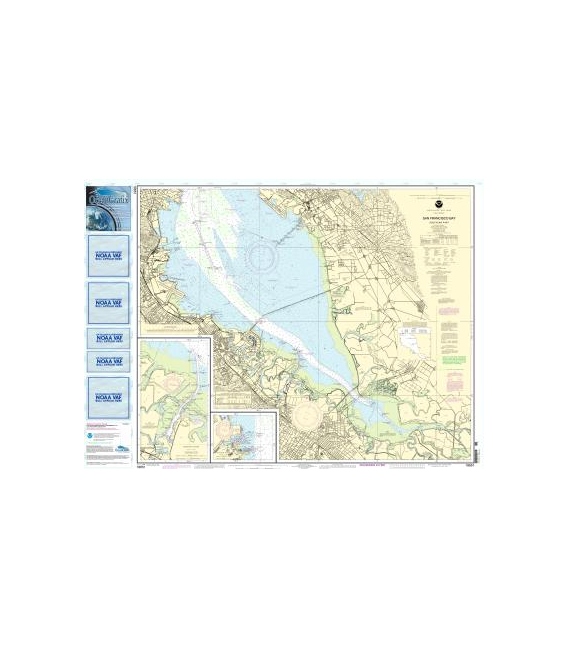 NOAA Chart 18651 San Francisco Bay-southern part - Redwood Creek. - Oyster Point