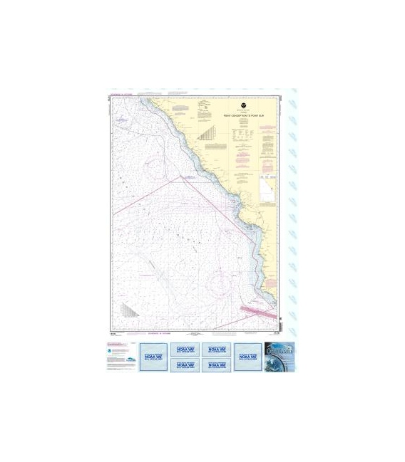 NOAA Chart 18700 Point Conception to Point Sur