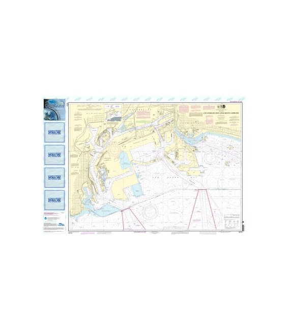 NOAA Chart 18751 Los Angeles and Long Beach Harbors