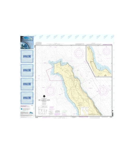 NOAA Chart 18763 San Clemente lsland northern part - Wison Cove