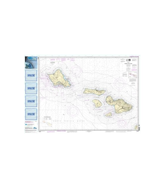 NOAA Chart 19340 Hawai&lsquo - i to O&lsquo - ahu