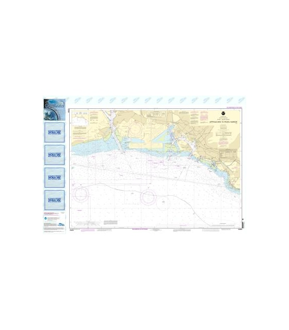 NOAA Chart 19369 O&lsquo - ahu South Coast Approaches to Pearl Harbor