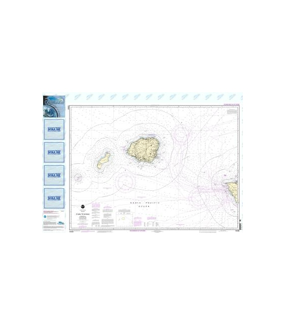 NOAA Chart 19380 O&lsquo - ahu to Ni&lsquo - ihau
