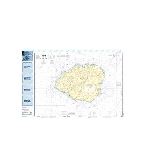 NOAA Chart 19381 Island of Kaua&lsquo - i