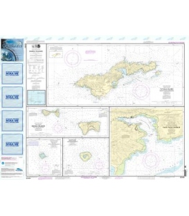 NOAA Chart 83484 U.S. Possessions in Samoa Islands Manua Islands - Pago Pago Harbor - Tutuila Island - Rose Atoll - Swains Islan