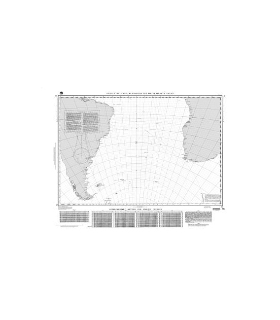 DM 24 Great Circle Sailing Chart of the South Atlantic Ocean