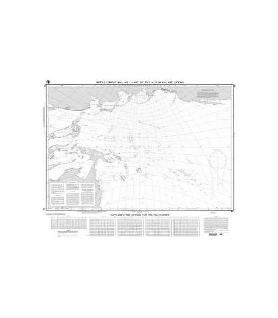 DM 56 Great Circle Sailing Chart of the North Pacific Ocean