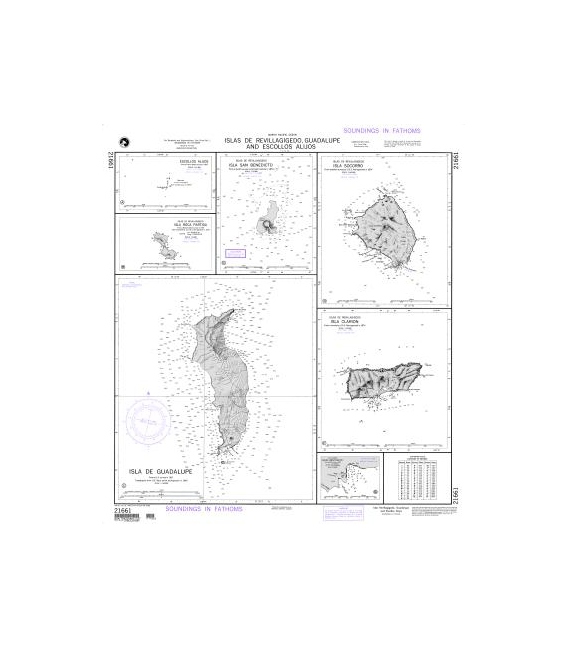 DM 21661 Islas de Revillagigedo Guadalupe and Escollos Alijos Plans: A. Escollos Alijos