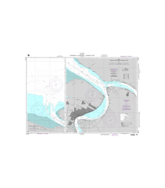 DM 24375 Paramaribo and Approaches to Suriname Rivier Panels: A. Approaches to Suriname Rivier