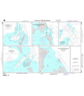 NGA Chart 26257 Plans in the Bahamas A. Highbourn Cut (Exuma Sound)