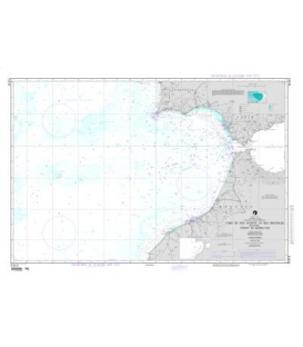 NGA Chart 51013 Cabo de Sao Vicente to Ras Beddouza (OMEGA) (BATHYMETRIC CHART)