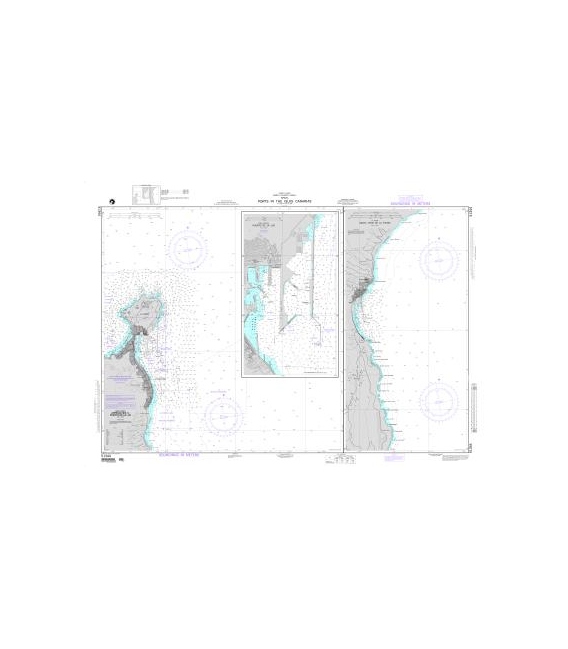 DM 51344 Ports in the Islas Canarias Panels: A. Approaches to Puerto de la Luz