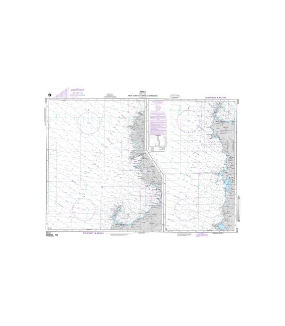 DM 53110 West Coasts of Corse and Sardegna (LORAN-C) Panels: A and B