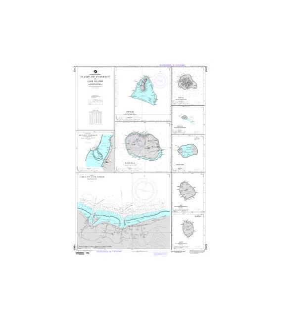 DM 83425 Islands and Anchorages in Cook Islands Plans: A. Aitutaki