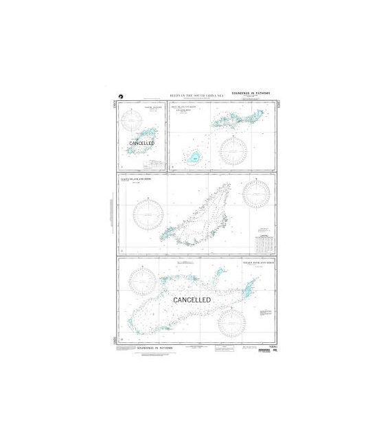 DM 93061 Reefs in the South China Sea Plans: B. Thitu Island and Reefs and Subi Reef (Sumi Syo)