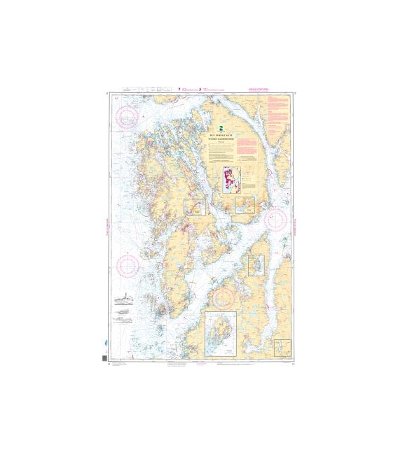 Norwegian Nautical Chart 19 Ryvarden - Selbjornsfjorden