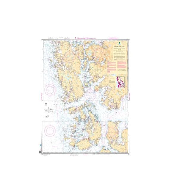 Norwegian Nautical Chart 21 Selbjornsfjorden - Bergen