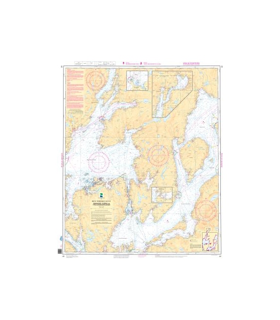 Norwegian Nautical Chart 22 Samnanger-ÊBjorna- og Ytre Hardangerfjorden