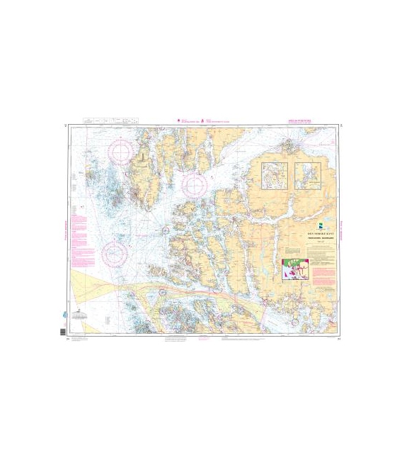 Norwegian Nautical Chart 24 Fensfjorden - Sognesjoen