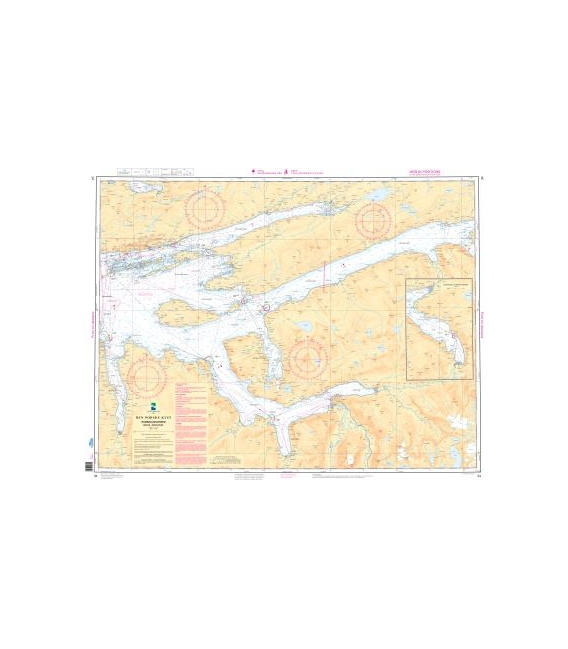 Norwegian Nautical Chart 34 Romsdalsfjorden. Molde - Andalsnes