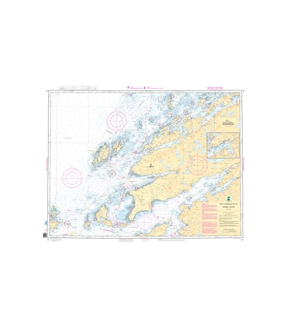 Norwegian Nautical Chart 43 Agdenes - Lauvoya
