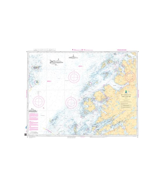 Norwegian Nautical Chart 44 Lauvoya - Halten - Roan
