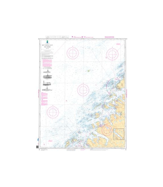Norwegian Nautical Chart 45 Roan - Grunnan