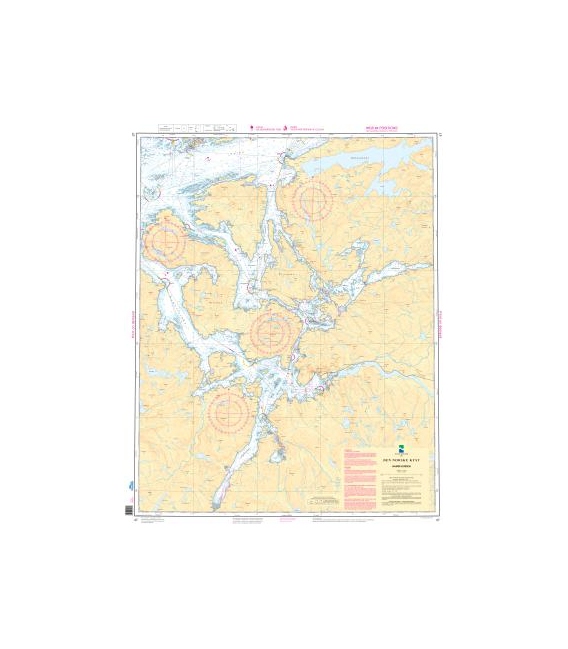 Norwegian Nautical Chart 47 Namsfjorden