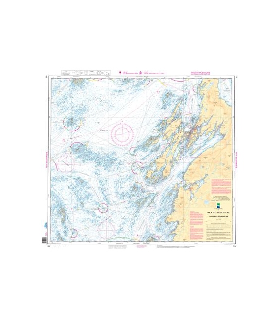 Norwegian Nautical Chart 53 Lyngv¾r - Straumoyan