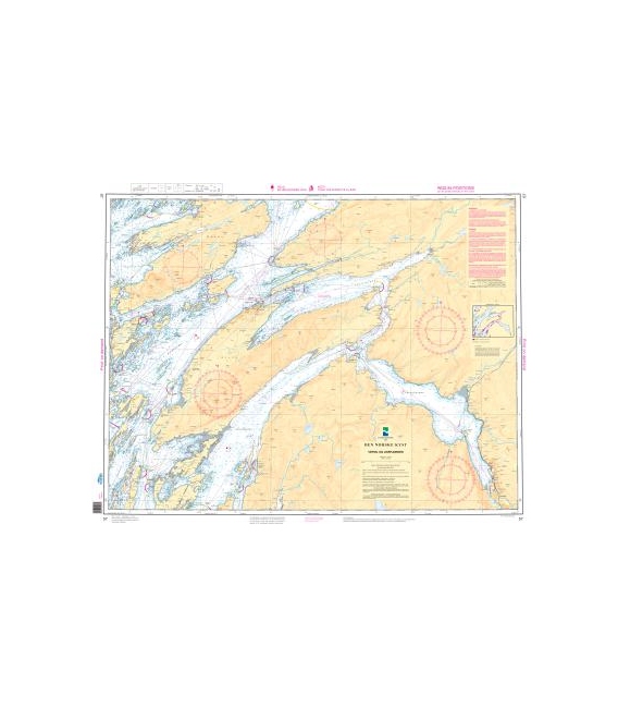 Norwegian Nautical Chart 57 Vefsen- og Leirfjorden