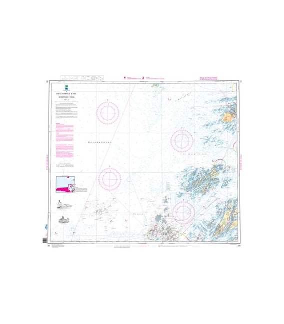 Norwegian Nautical Chart 58 Skipbatsv¾r - Tr¾na