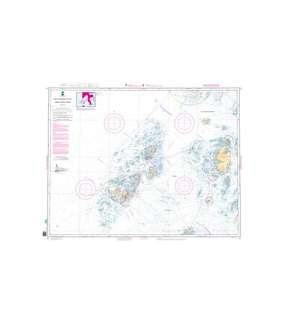 Norwegian Nautical Chart 61 Tr¾na - Nesoya - Myken
