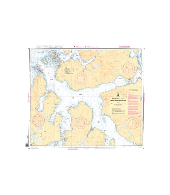 Norwegian Nautical Chart 84 Gibostad - Rystraumen - Hekkingen