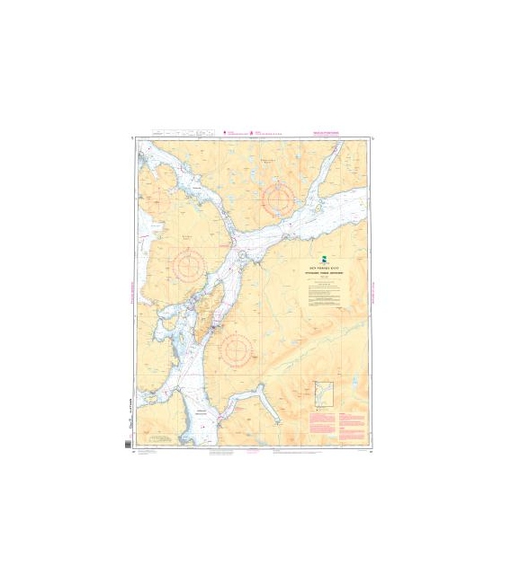 Norwegian Nautical Chart 87 Rystraumen - Tromso -ÊGrotsundet