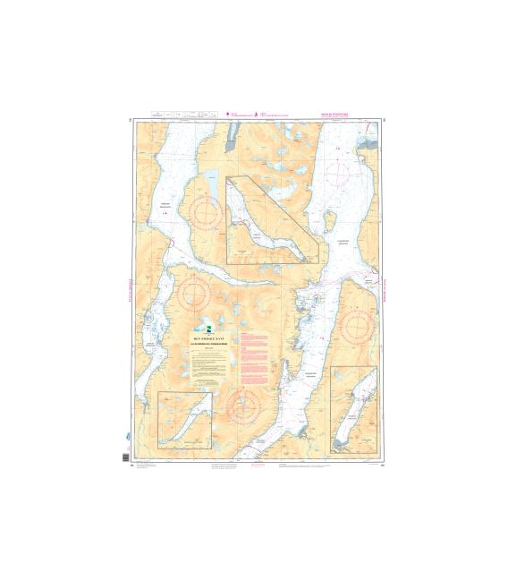 Norwegian Nautical Chart 90 Ullsfjorden og Lyngenfjorden
