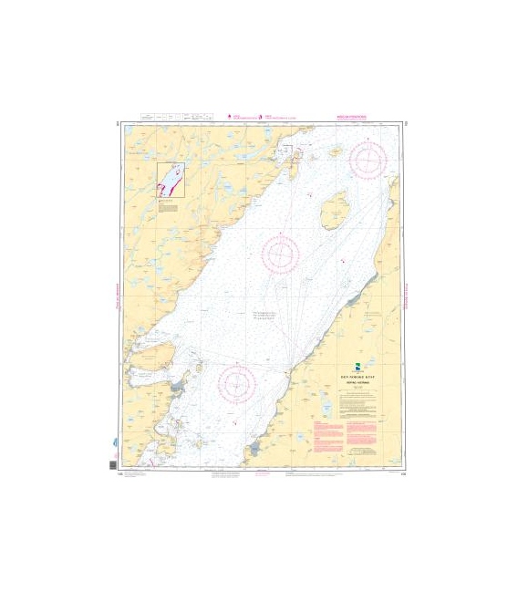 Norwegian Nautical Chart 105 Porsangen. Repvag - Kistrand