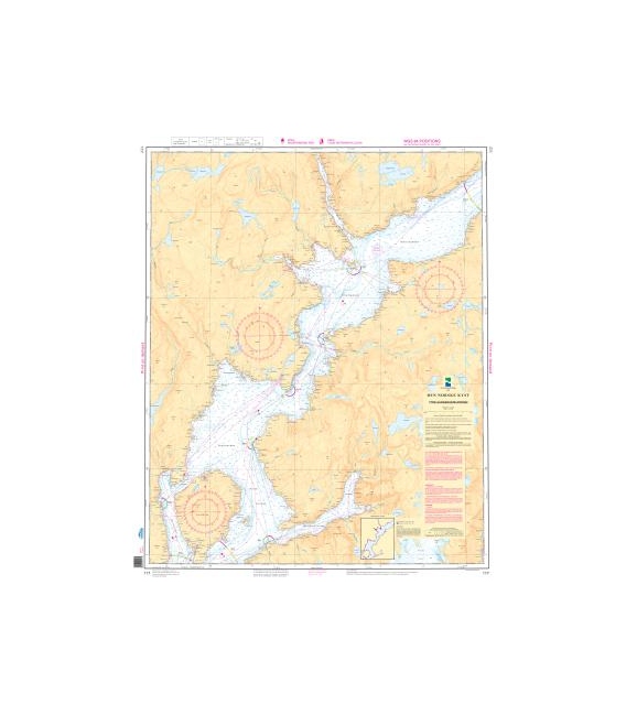 Norwegian Nautical Chart 117 Ytre Hardangerfjorden