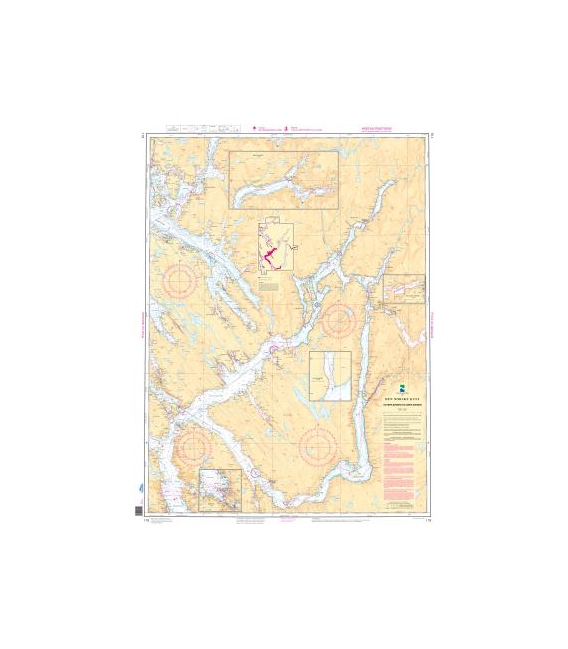 Norwegian Nautical Chart 119 Osterfjorden ogÊSorfjorden