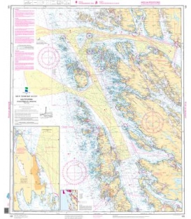 Norwegian Nautical Chart 120 Hjeltefjorden. Stureterminalen - Mongstad