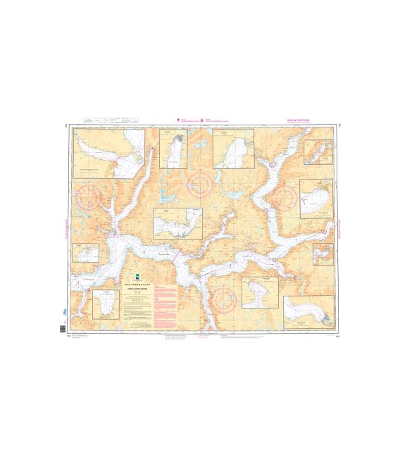 Norwegian Nautical Chart 122 Indre Sognefjorden