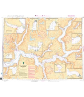 Norwegian Nautical Chart 122 Indre Sognefjorden