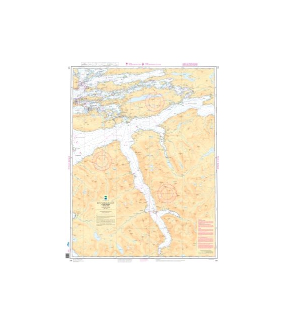 Norwegian Nautical Chart 126 Storfjorden. Ytre del med Hjorundfjorden